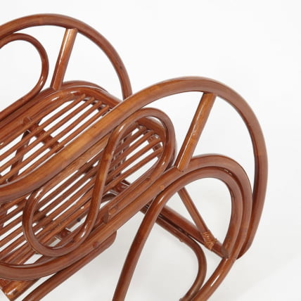 Кресло-качалка ВИЕННА (разборная) / без подушки / ротанг топ куалитй, 58кс133кс102 см, Пекан (орех) / VIENNA top quality, 58x133x102 Pecan_4