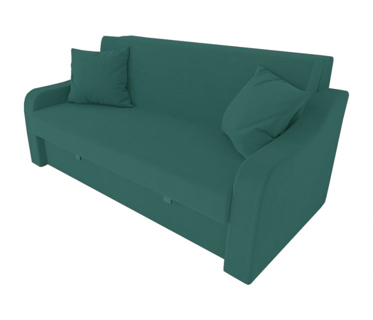 Диван Аккорд Большой (Берхоусе) Цвет фасада: Азур Велюто 44; Тип: Прямой; Материал фасада: Металл/Велюр / (Berhouse)_0