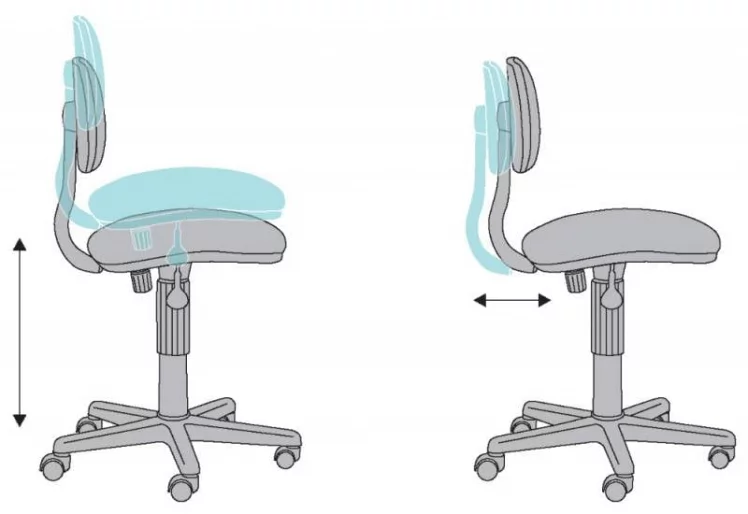 Кресло детское Бюрократ CХ-В201НКС/26-24 Голубое / CH-W201NX/26-24_5
