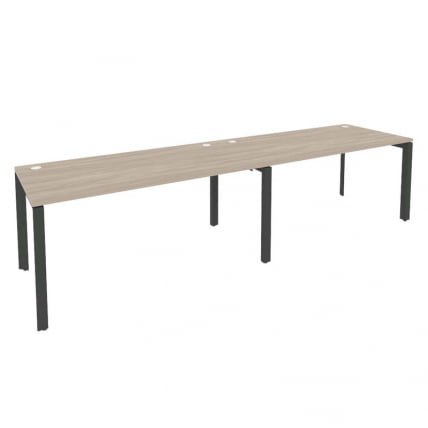 Рабочая станция на П-образном м/к ОНИКС О.МП-РС-2.4.8 Дуб Аттик/Антрацит / ONIX O.MP-RS-2.4.8_0