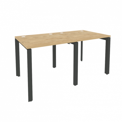 Рабочая станция на П-образном м/к ОНИКС О.МП-РС-2.0.8 Тиквуд Светлый/Антрацит / ONIX O.MP-RS-2.0.8_0
