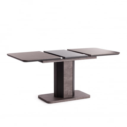 Стол обеденный СКАТ ЛДСП/МДФ, 120-160х80х75 см, Оникс/Графит / SKAT_6