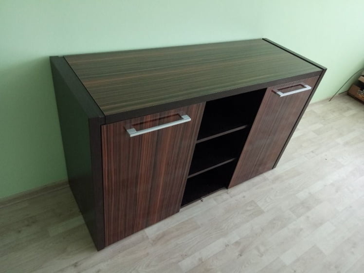 Тумба с фригобаром МТФ 140 Макассар/Венге Магия / MTF_3