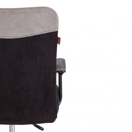 Кресло ФЛЙ флок , серый/черный, 29/35 / FLY_8