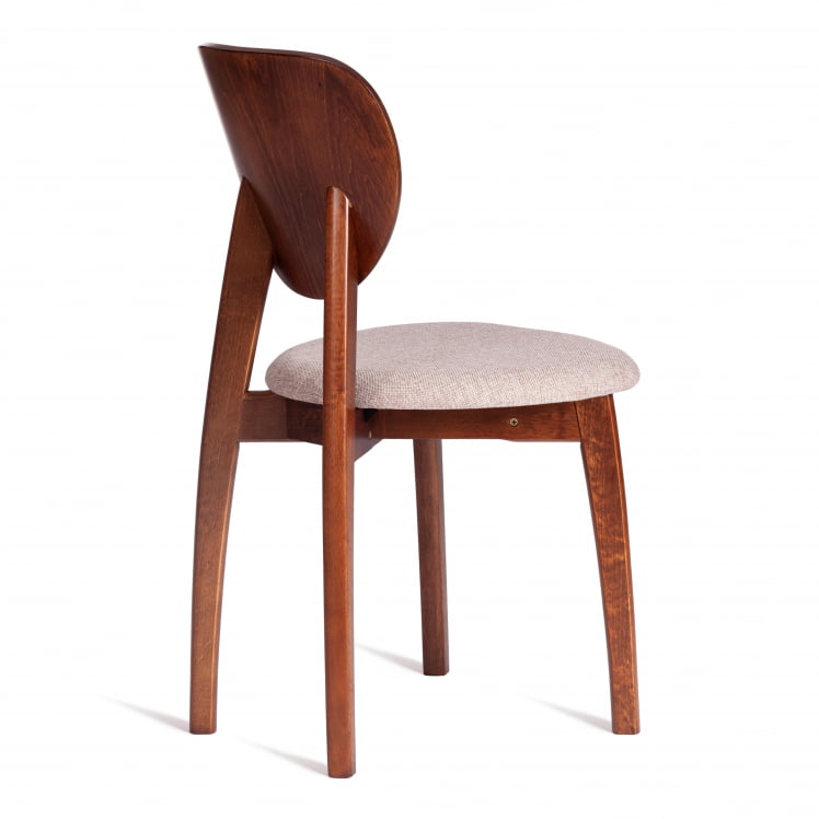 Стул ДИАМАНТЕ мягкое сидение бук, 42кс42кс85см, коричневый, ткань воол карамел, бежевый / DIAMANTE 42x42x85см, wool caramel,_2