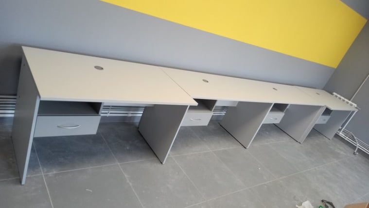 Стол письменный Рива А.СП-3.1 Серый / Riva_3