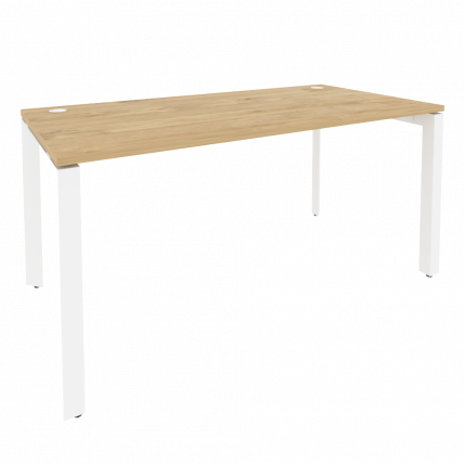 Стол рабочий на П-образном м/к ОНИКС О.МП-СП-4.8 Тиквуд Светлый/Белый / ONIX O.MP-SP-4.8_0