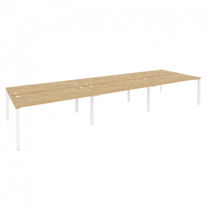Рабочая станция на П-образном м/к ОНИКС О.МП-Д.РС-6.4.7 Тиквуд Светлый/Белый / ONIX O.MP-D.RS-6.4.7_0