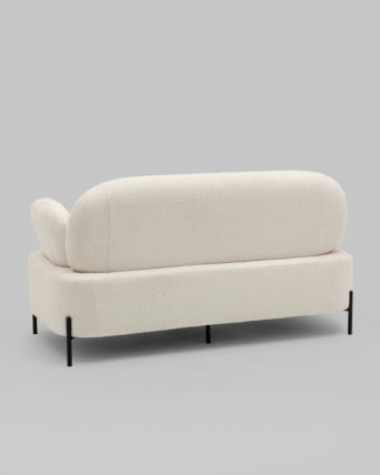 Диван Кэнди ткань букле белый_5