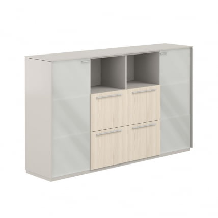 Шкаф средний с ящиками Атлас НЗ-0316.ГС.ЙН Серый камень Ясень Наварра / Atlas NZ-0316.GS.YN_0