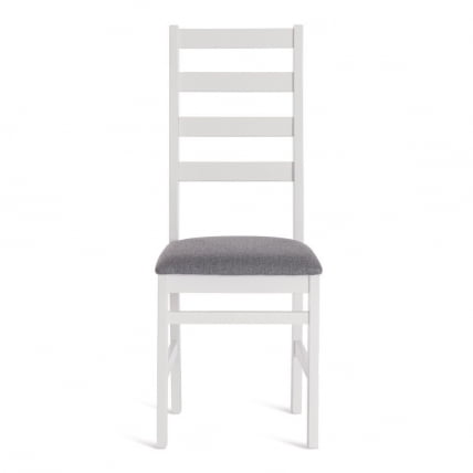 Стул РОСАРИО многослойная фанера, 39 х 39 х 99 см, вхите, ткань темно-серая (150) разобранный / ROSARIO white,_4
