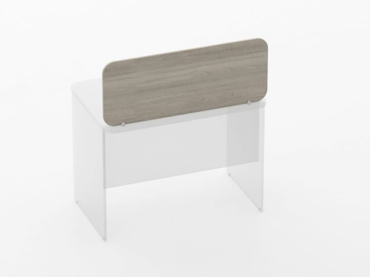 Экран разделительный прямой Глассй 5.14.10 Дуб сантана светлый / Glassy_1