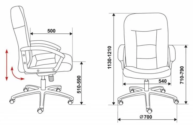 Кресло руководителя Бюрократ Т-9908АКССН-Блаcк / T-9908AXSN-Black_4