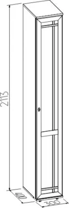 Фасад шкафа для обуви Шерлоcк 73 правый Дуб Сонома / Sherlock_4