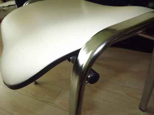 Стул для посетителей Исо CФ-001 хром кожзам Бежевый / Iso CF-001_7