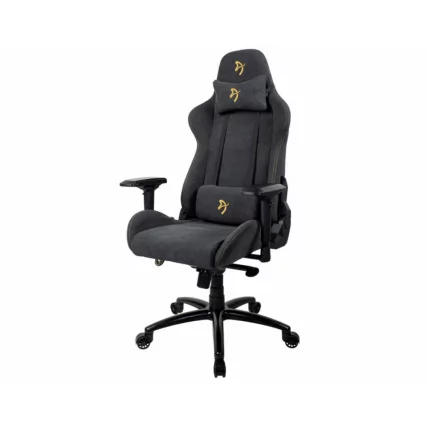 Геймерское кресло Ароззи Верона Сигнатуре Софт Фабриc Черный-золотой / Arozzi Verona Signature Soft Fabric_1
