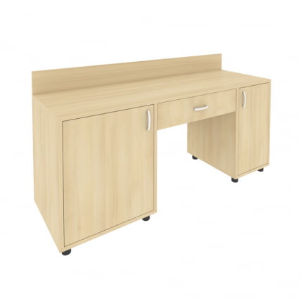 Стол с 2-мя тумбами и бортиком (левый) ЛИГХТ С-СТ-170 Л Акация Лорка / LIGHT_0