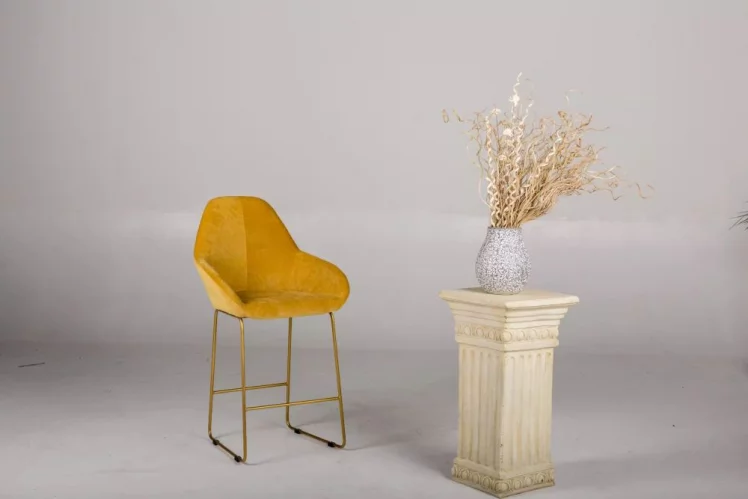 Стул барный Кент (Б) Блю/Линк Золото / Kent_4