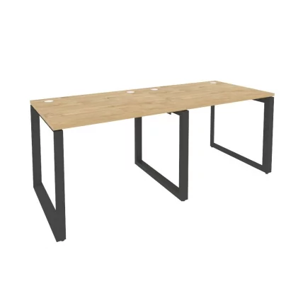 Рабочая станция на О-образном м/к ОНИКС О.МО-РС-2.1.8 Тиквуд Светлый/Антрацит / ONIX O.MO-RS-2.1.8_0