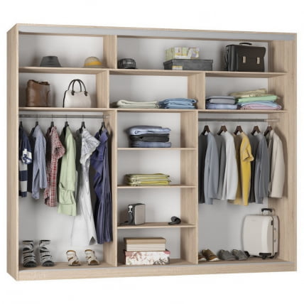 Шкаф-купе Б-220х270х60-1(ДКМ-Д9Д9Д9) / B-220х270х60-1(ДКМ-D9D9D9)_1