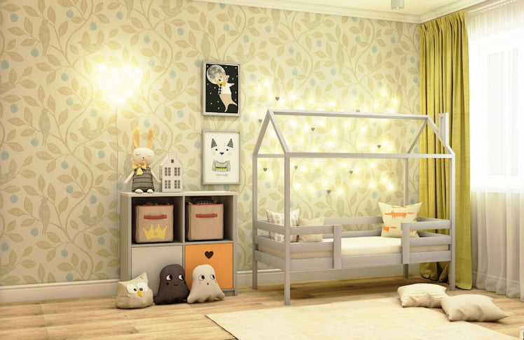 Кровать-домик РооРоом кд-22С Серый / RooRoom_3