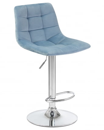 Стул барный ДОБРИН ТАИЛОР Пудрово-голубой велюр МДЖ9-74 / DOBRIN TAILOR MJ9-74_1