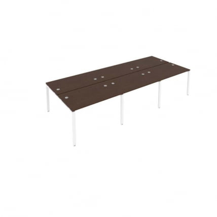 Рабочая станция на 6 раб.места Метал Сйстем Б.СМ-6.2 Венге/Белый / Metal System_0