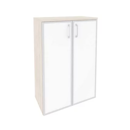 Шкаф средний широкий ОНИКС О.СТ-2.4Р вхите Денвер Светлый / ONIX O.ST-2.4R white_0