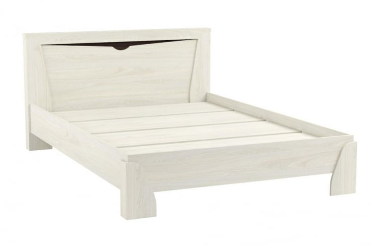 Кровать 1600 Лючия 33.08-02 с настилом Ясень анкор светлый Венге_1