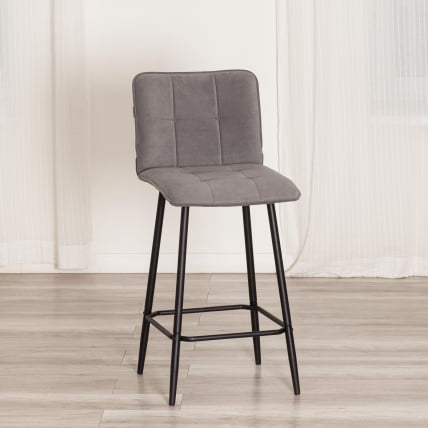 Полубарный стул Бари/Бари велюр, серый, 29, 42х55х99 см / Bari/Бари_13