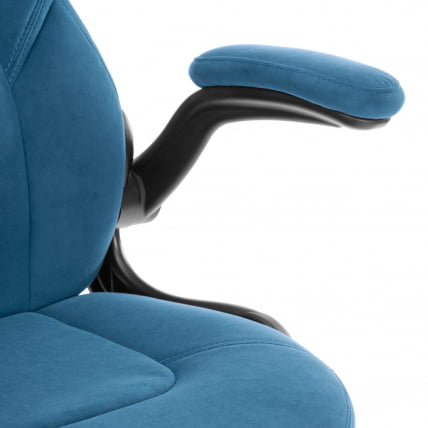 Кресло геймерское БАЗУКА металБЛ велюр, синий, 32 / BAZUKA metalBL_9