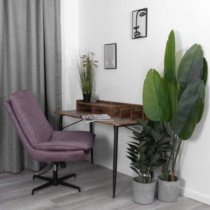 Кресло лаунж Космо велюр/букле, ВТ шапе воод росе / Cosmo VT shape wood rose_13