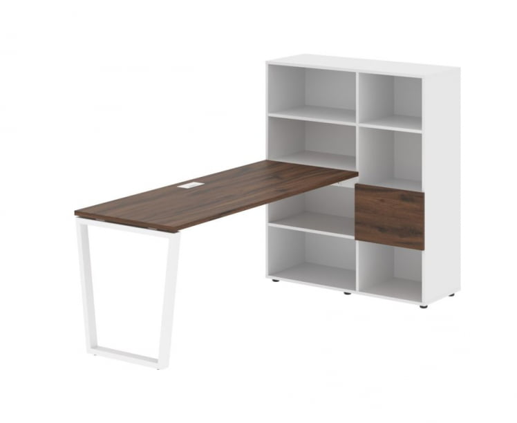 Рабочая станция ЕДИС ЕВРСТ 1117 Дуб Денвер темный Белый Белый / EDIS EVRST_0