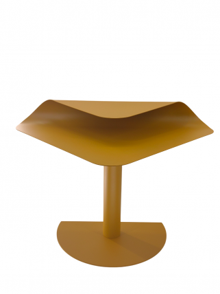 Журнальный столик Корнеа металл желтый / Cornea_2