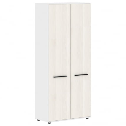 Шкаф с глухими дверьми ЕДИС ЕХCС 85.1 Ясень Траун Черный Белый / EDIS EHCS_0