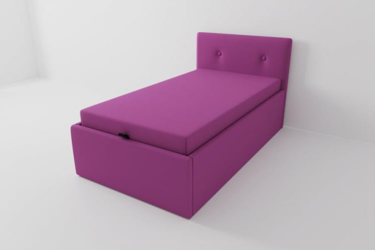 Детская кровать Екатеринбург с подъемным механизмом и матрасом Цвет фасада: Розовый; Материал фасада: ЛДСП; Спальное место: 800х1600_0