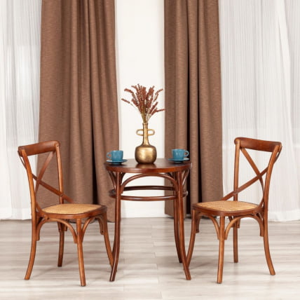 Стол ТХОНЕТ (мод.Т9151) дерево вяз, 60х75 см, Темный Орех (№5) / THONET (mod.T9151)_2