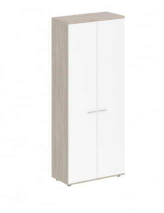 Шкаф высокий двухдверный Сигма СГ.811.ОЛ.ВХ Дуб светлый Белый / Sigma SG.811.OL.WH_0