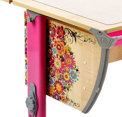 Парта трансформер Деми СУТ.14-02 с рис. + СУТ.01-01 розовый_1