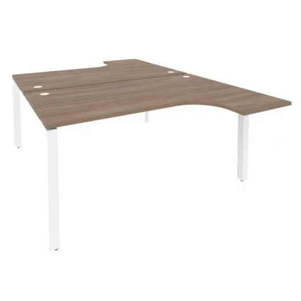 Рабочая станция на П-образном м/к ОНИКС О.МП-Д.СА-4 Дуб Аризона/Белый / ONIX O.MP-D.SA-4_0