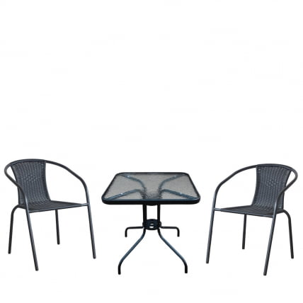 Комплект мебели Асоль ЛРC03/ЛРТ03-60кс60 Блаcк (2+1) / LRC03/LRT03-60x60 Black_0