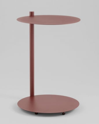 Журнальный столик Сиара металл бордовый / Siara_5