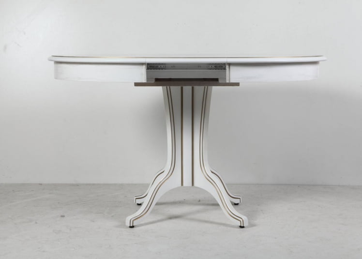 Стол обеденный Орион-5 (д1100) тон 1 с золотой патиной / (d1100)_3