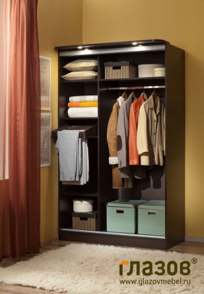 Шкаф-купе 3 Симпле Венге / Simple_2