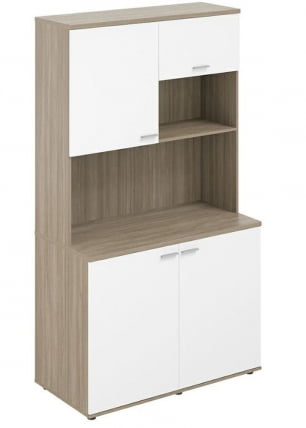 Офисная мини-кухня Сигма СГ.1001.ОД.ВХ Дуб темный Белый / Sigma SG.1001.OD.WH_0