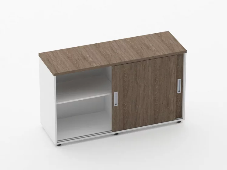 Тумба-купе для рабочего модуля Дека 9.02.125 Дуб Верцаска/Белый / Deka_1