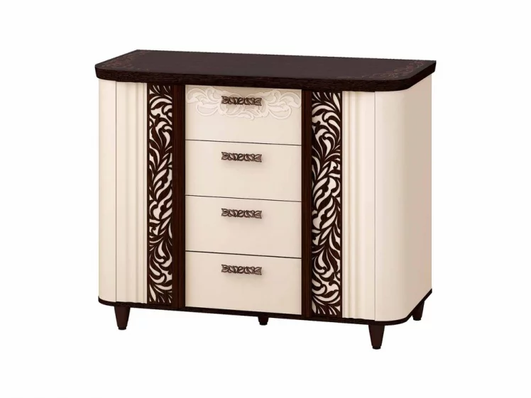 Комод Катрин 92.20 Дуб венге Белый песок Браун вуд_0