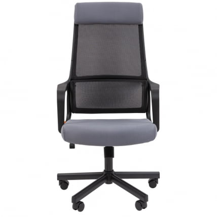 Кресло руководителя Чаирман 590 ткань/сетка Серый / Chairman_2