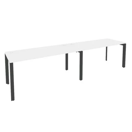 Рабочая станция на П-образном м/к ОНИКС О.МП-РС-2.4.7 Белый Бриллиант/Антрацит / ONIX O.MP-RS-2.4.7_0