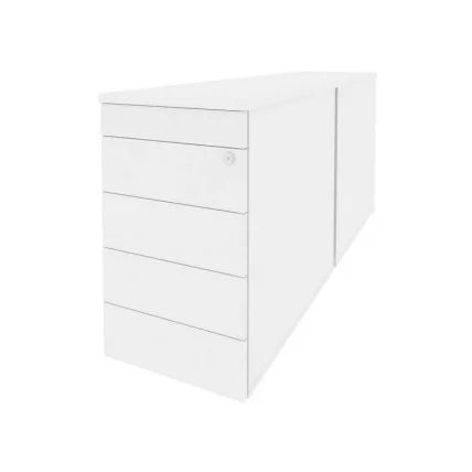 Тумба двойная приставная / опорная (ТИП-ОН) ОНИКС О.ТПО-2.8 ТИП Белый Бриллиант / (TIP-ON) ONIX O.TPO-2.8 TIP_0